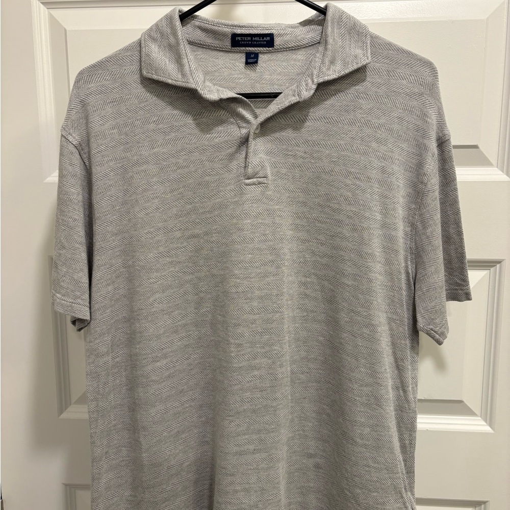 Peter Millar Men's Gray Polo Shirt